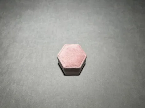 馬卡龍星煥戒指盒 粉