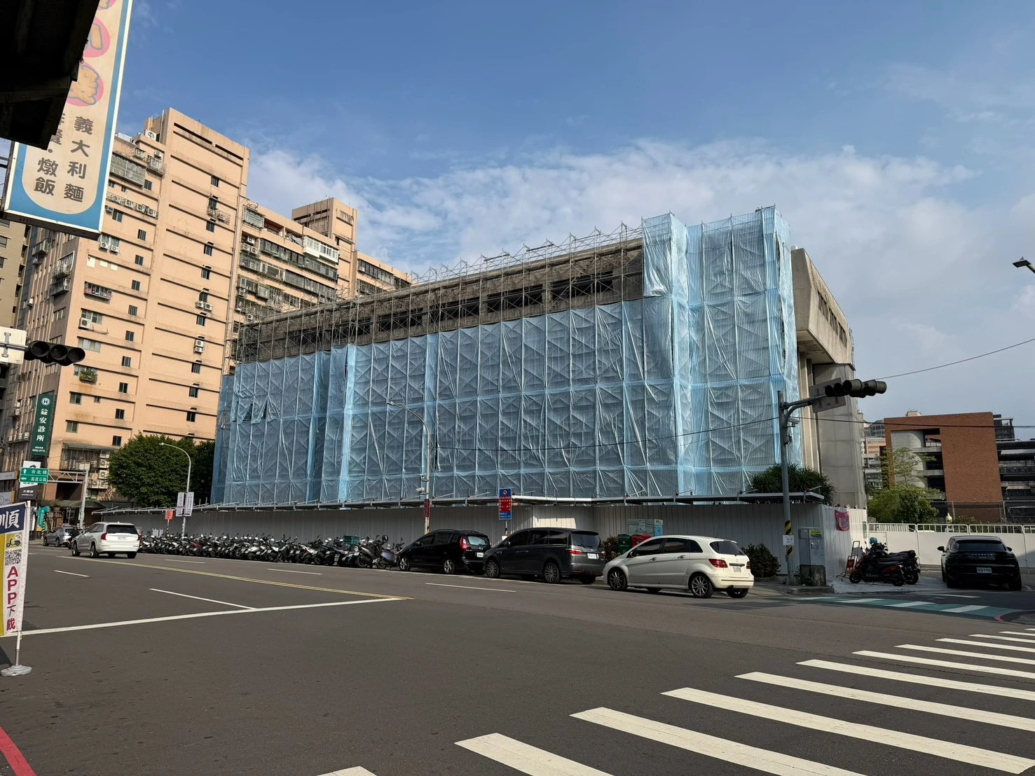 三重圖書館拆除-工程防護施工架