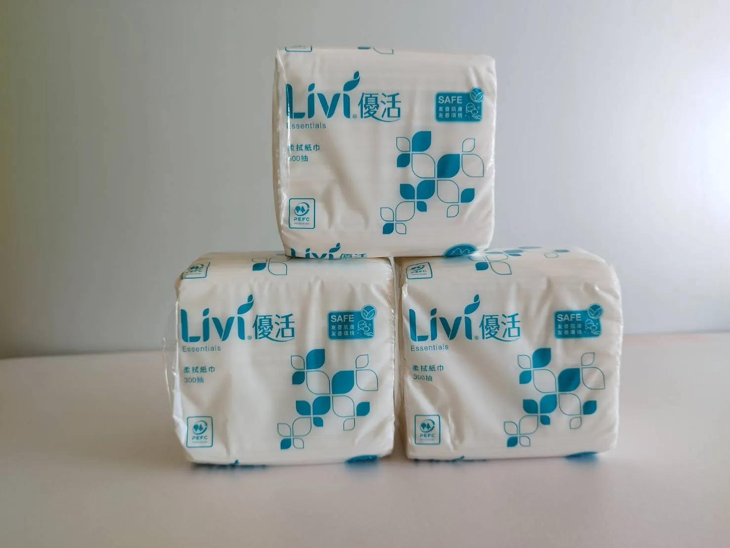 LIVI 優活 300小抽 柔紙巾 餐廳 桌面 專用