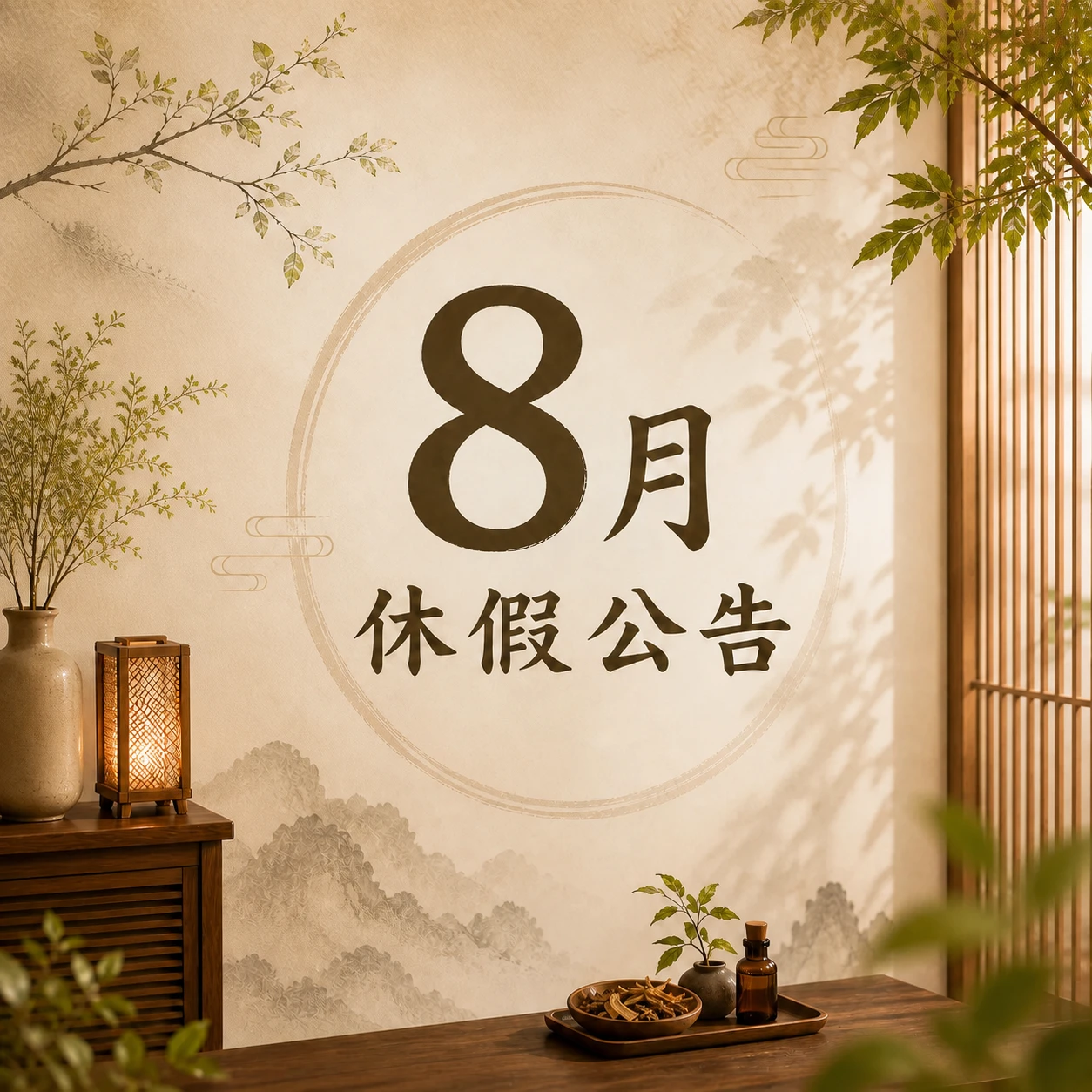2026.8月放假公告