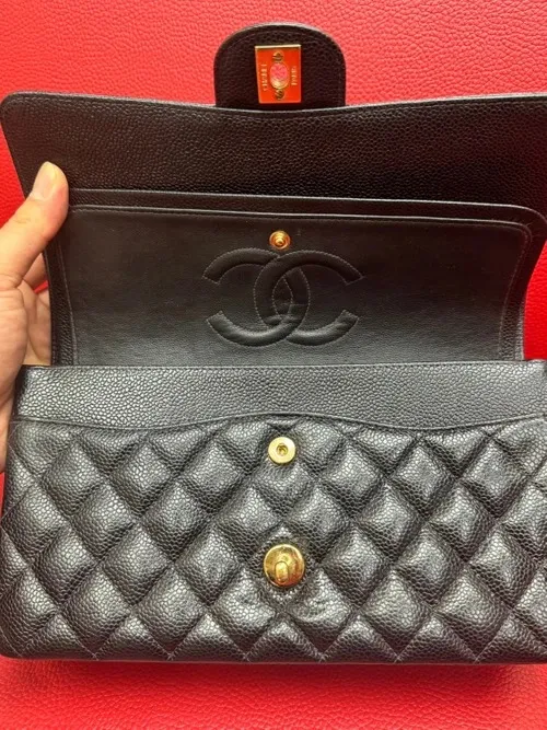 Chanel 香奈兒 CF25 黑金 荔枝皮
