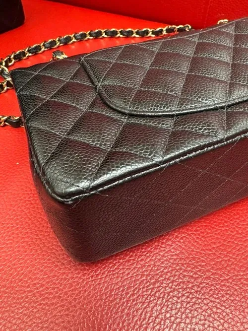 Chanel 香奈兒 CF25 黑金 荔枝皮