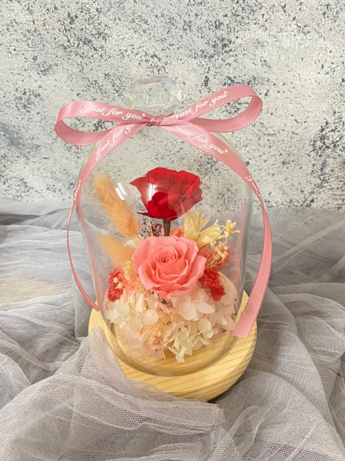 永生花玻璃罩(中)