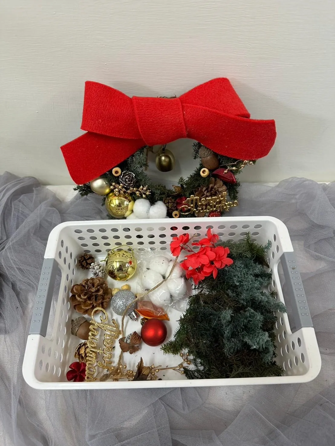 蝴蝶節聖誕花環