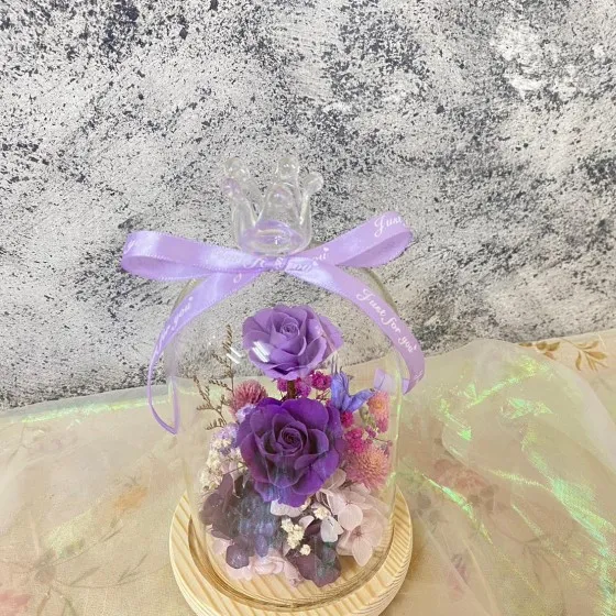 永生花玻璃罩(中)