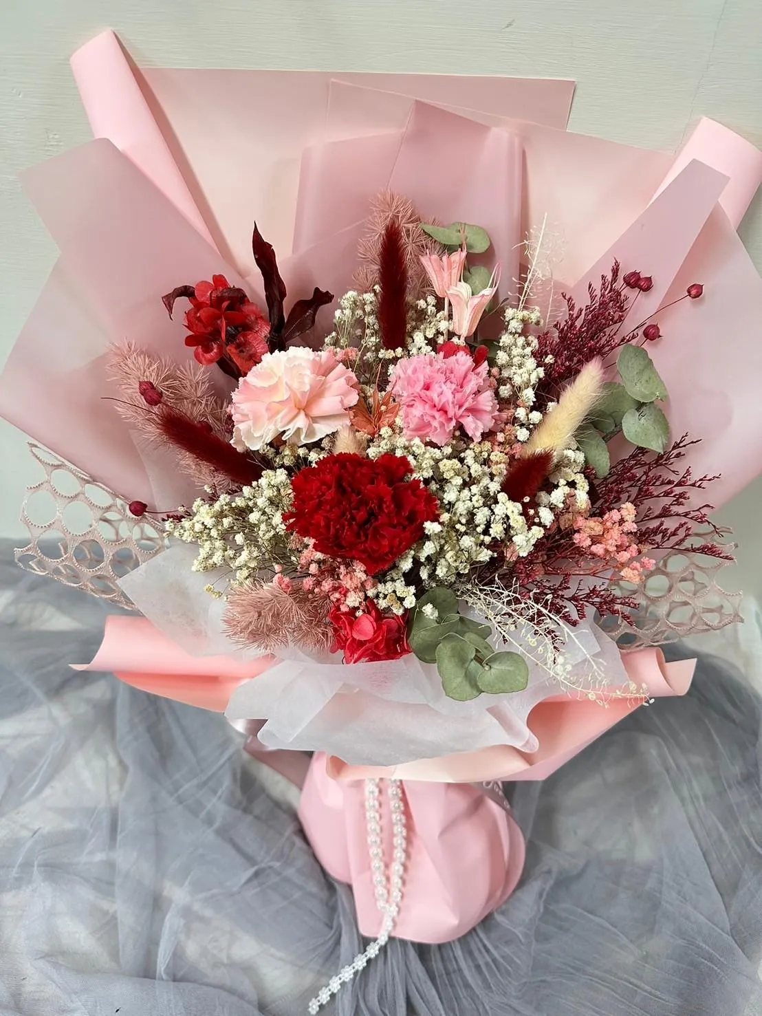 永生康乃馨花束