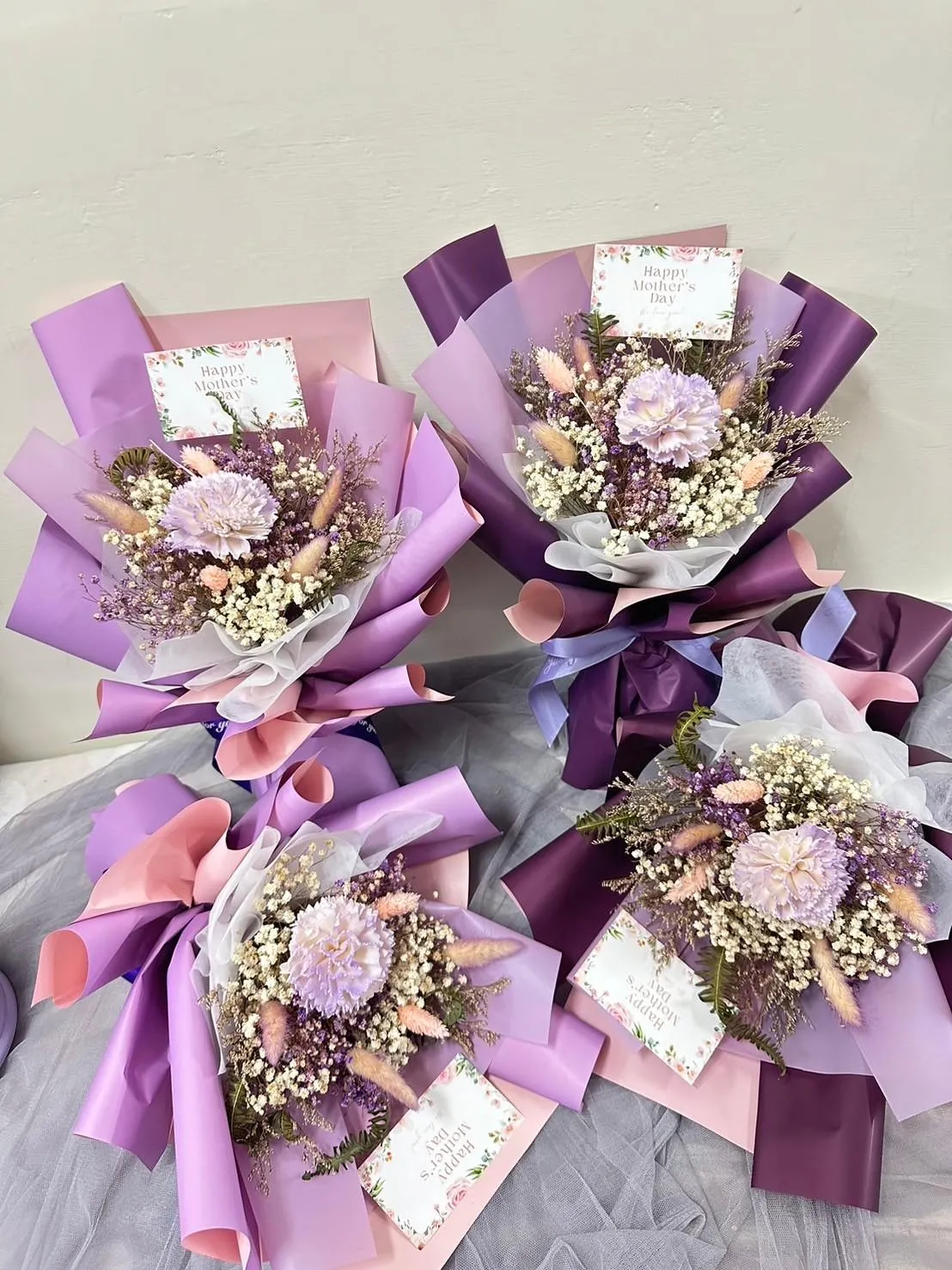 康乃馨乾燥花束(小)