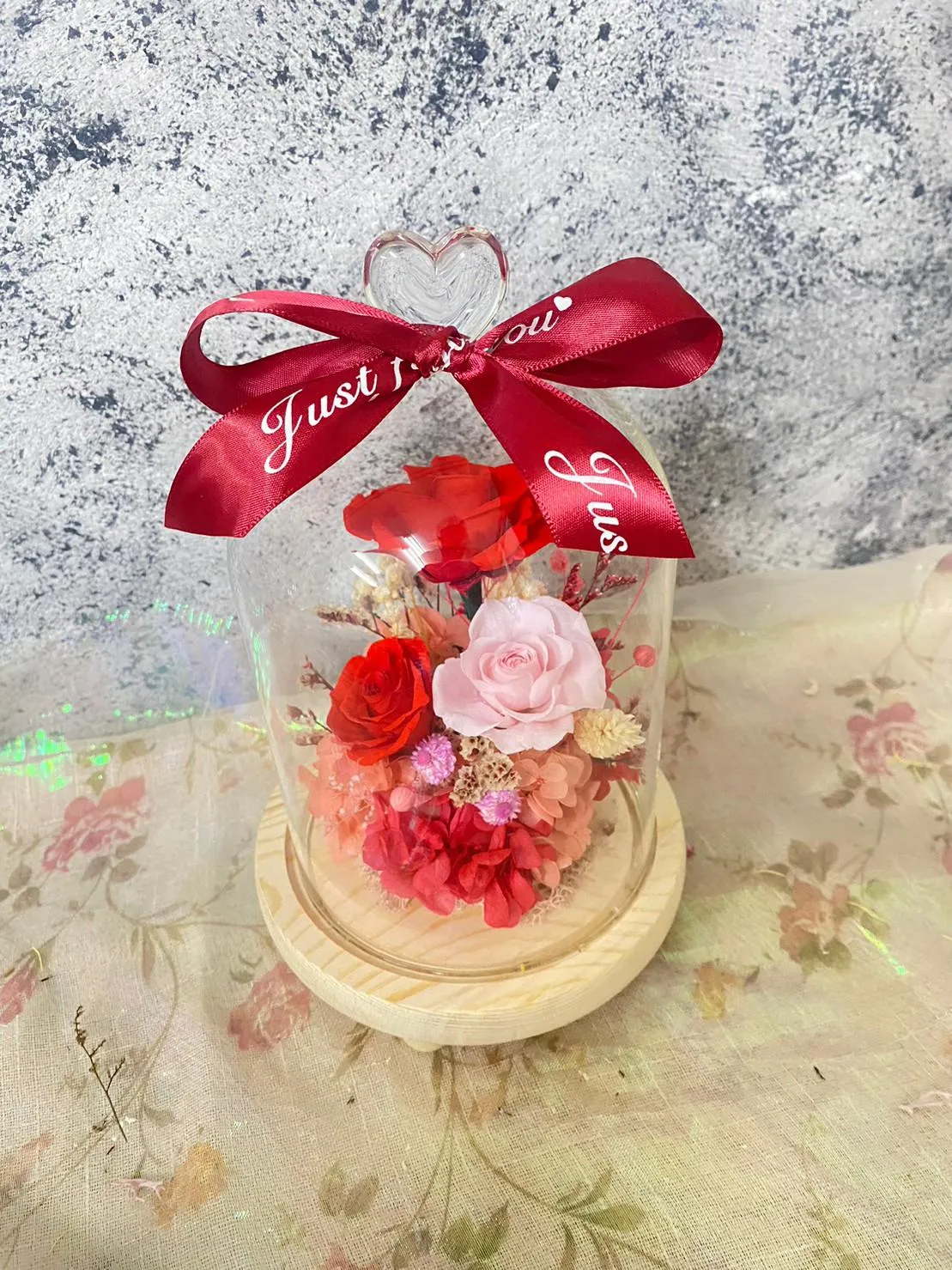 永生花玻璃罩(大)