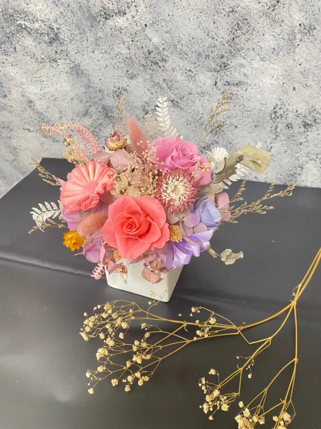 開幕盆花(方盆)