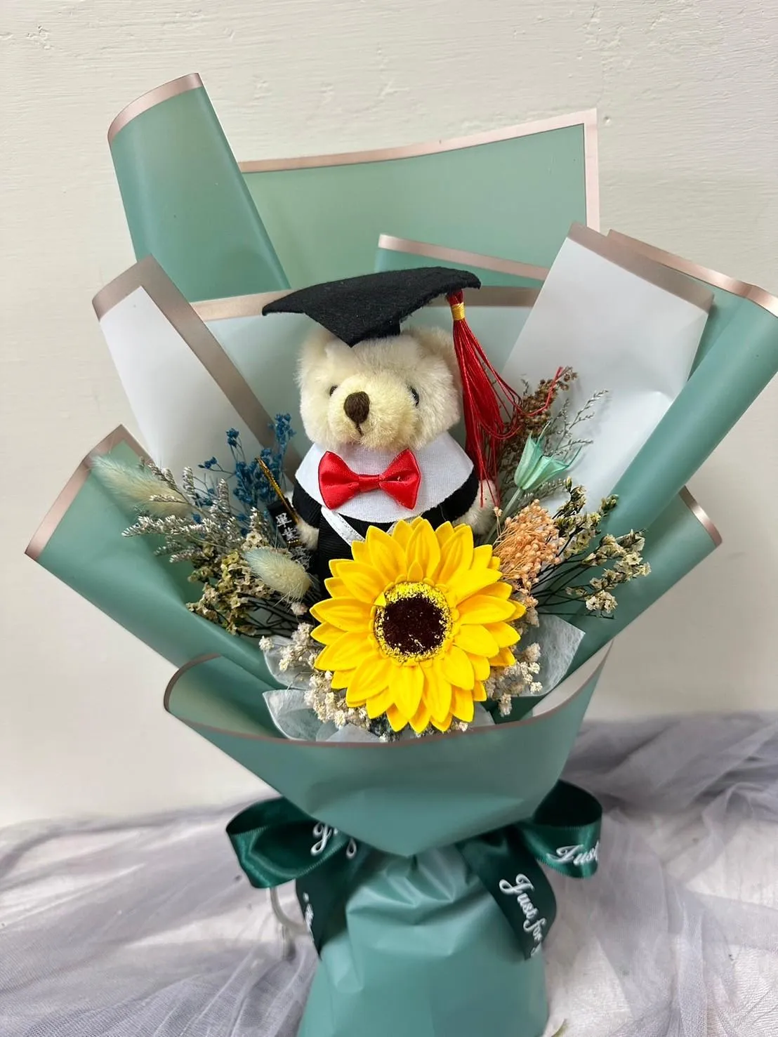 畢業小熊花束A款