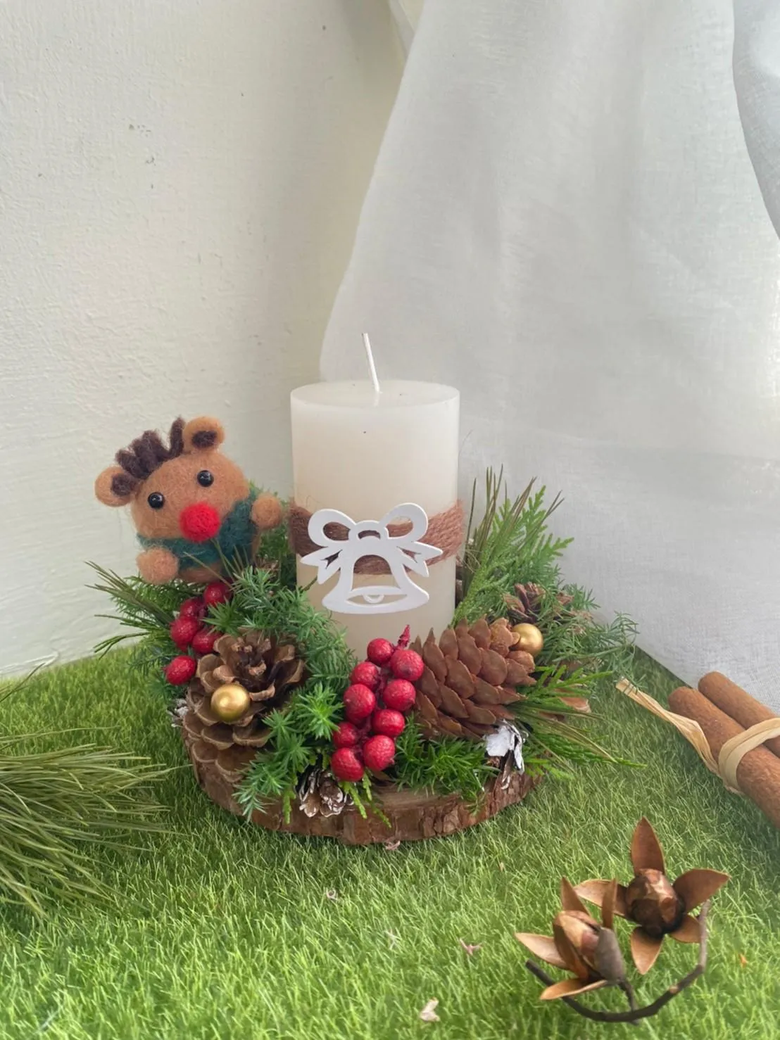 聖誕燭台(含蠟燭)