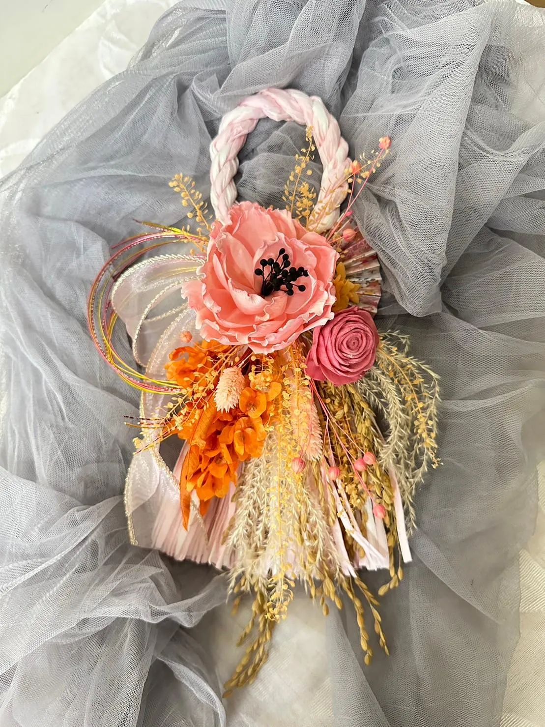 日式注連繩(乾燥花款)