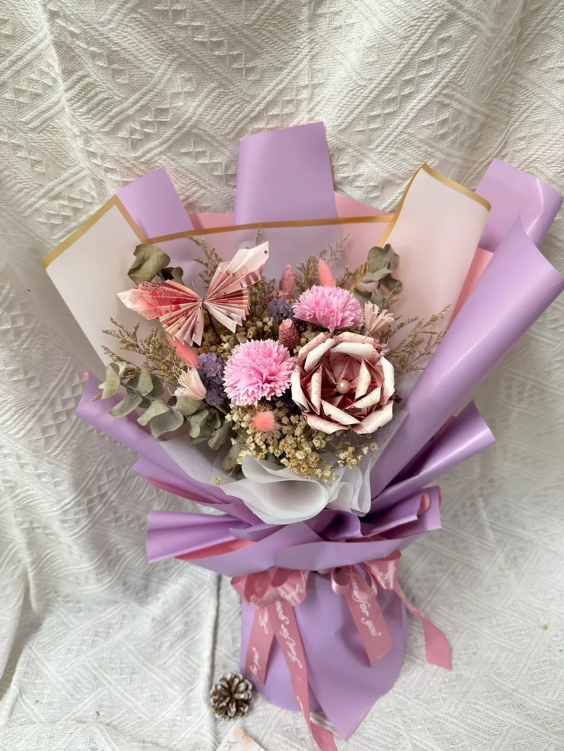 有錢花捲邊玫瑰款
