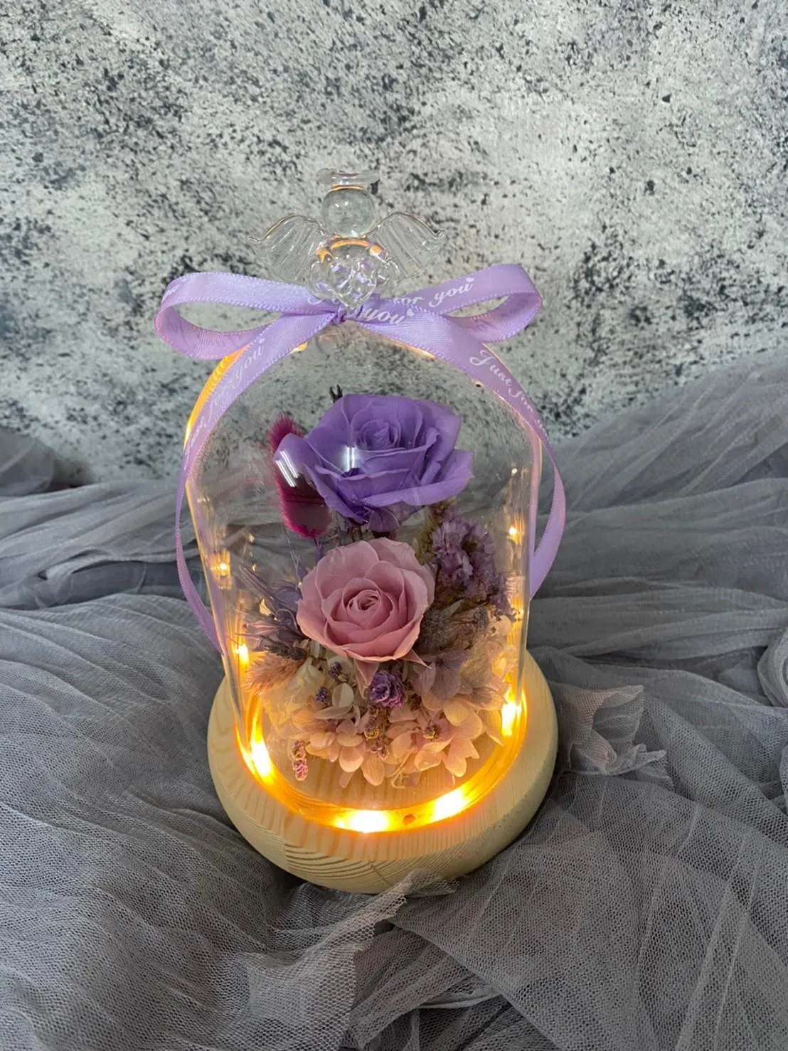 永生花玻璃罩(中)