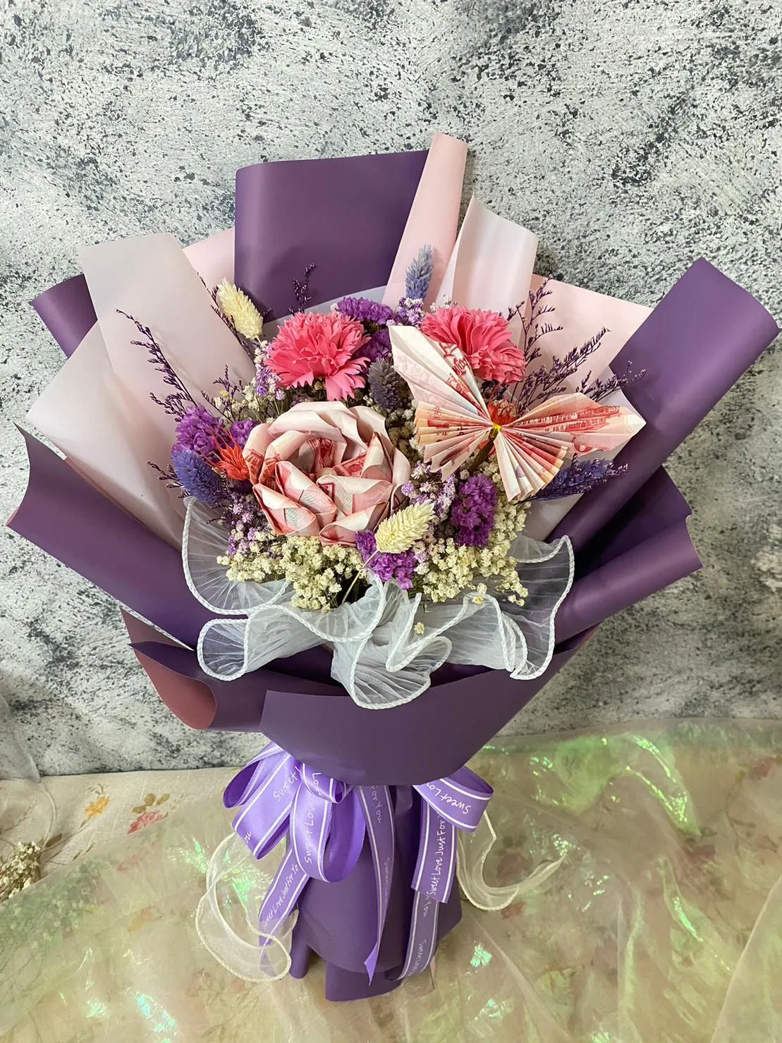 有錢花捲邊玫瑰款