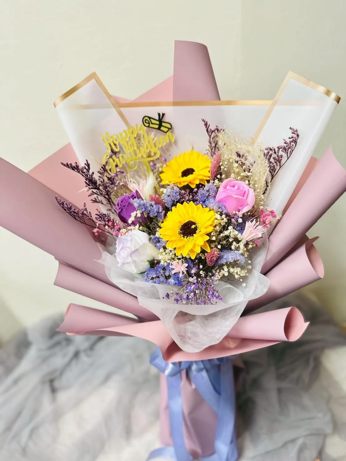 畢業花束(香皂花)
