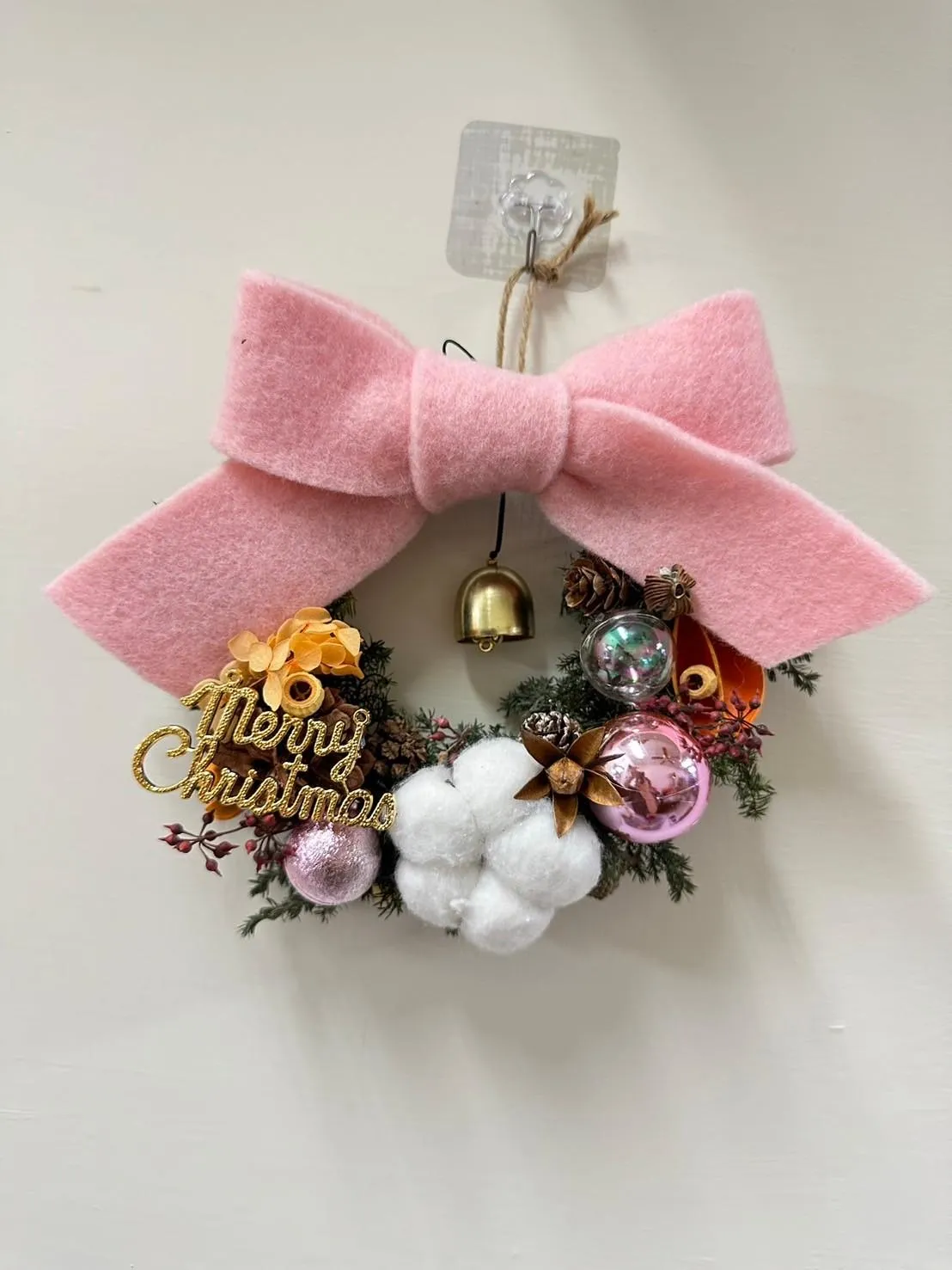 蝴蝶結聖誕花環