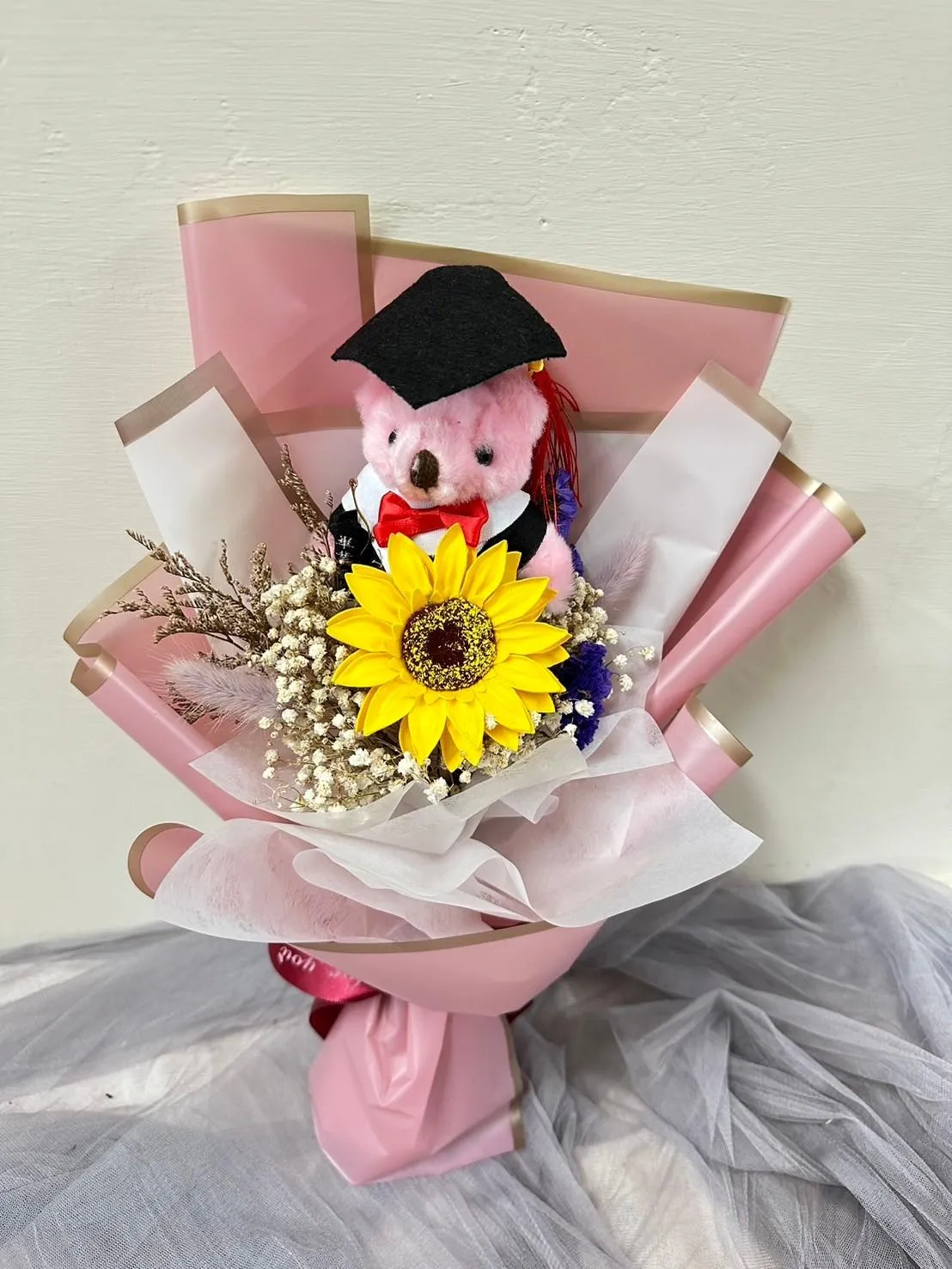畢業小熊花束A款