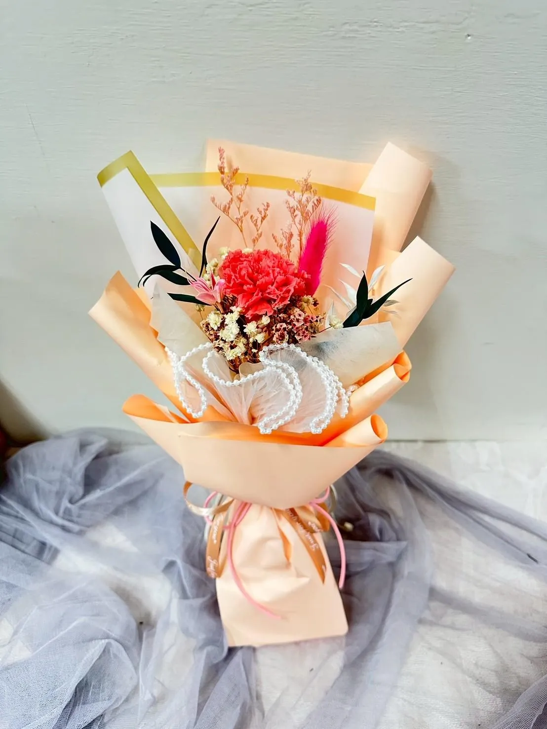 永生康乃馨花束