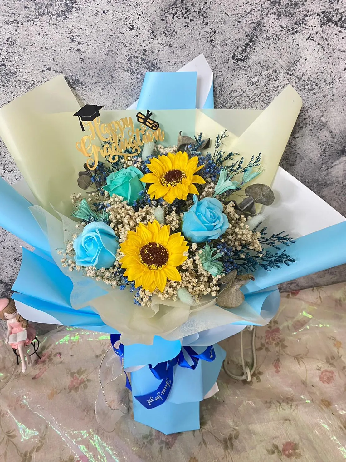 畢業花束(香皂花)