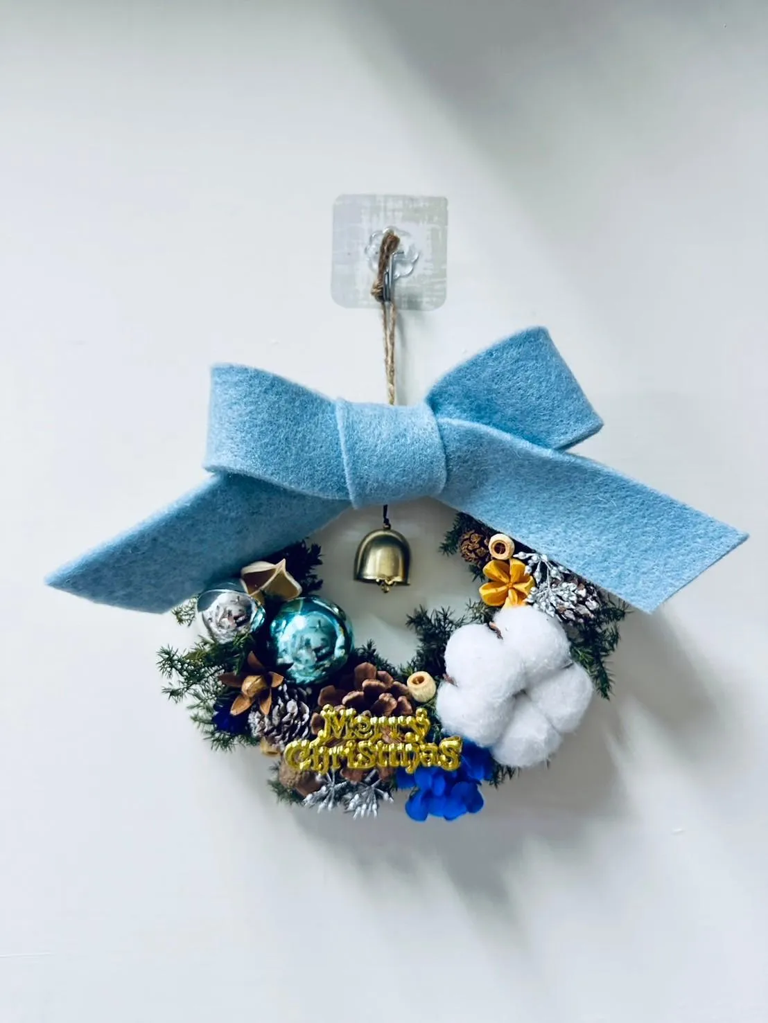 蝴蝶結聖誕花環