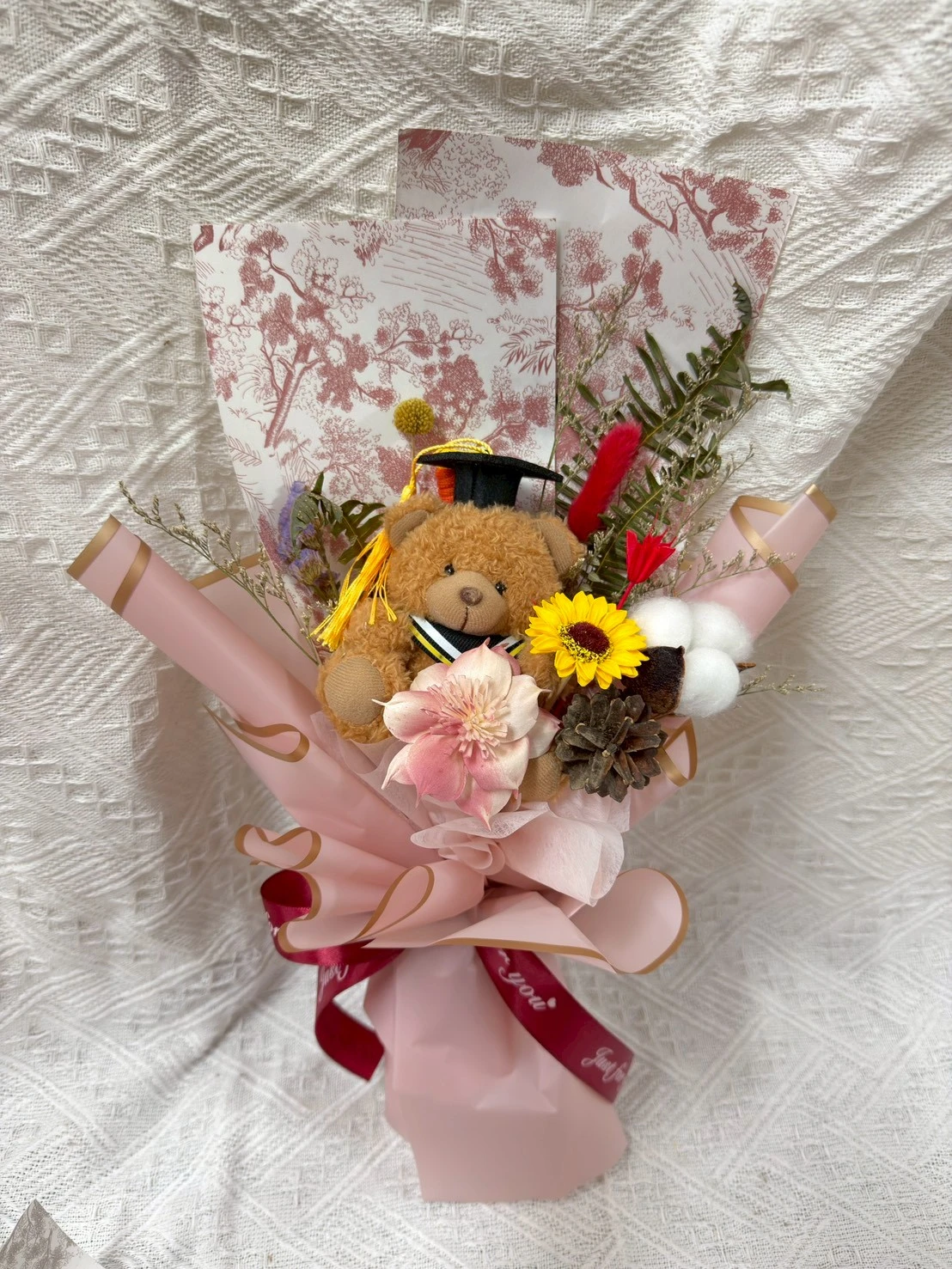 畢業小熊花束