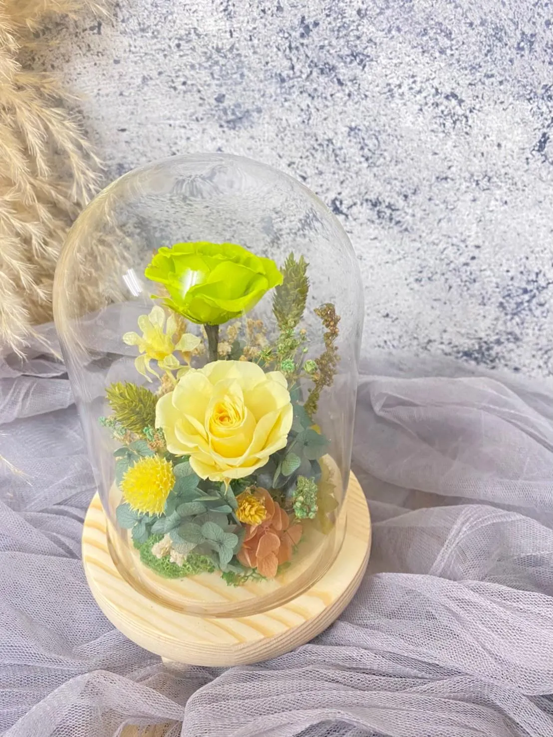 永生花玻璃罩(中)