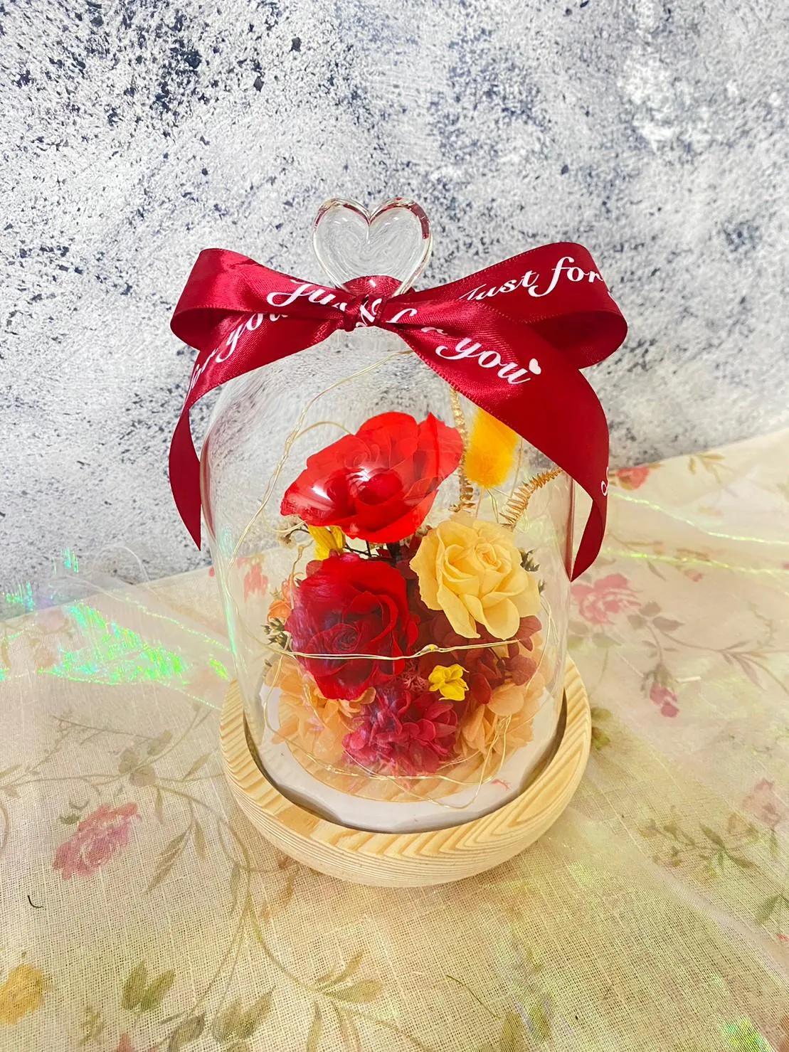 永生花玻璃罩(大)