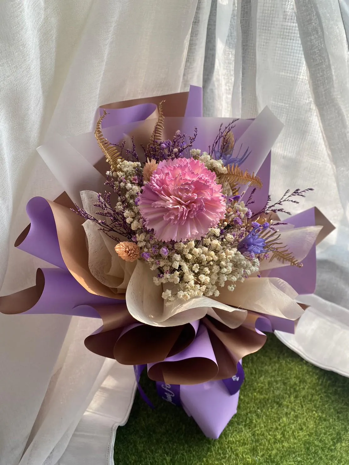 康乃馨乾燥花束材料包