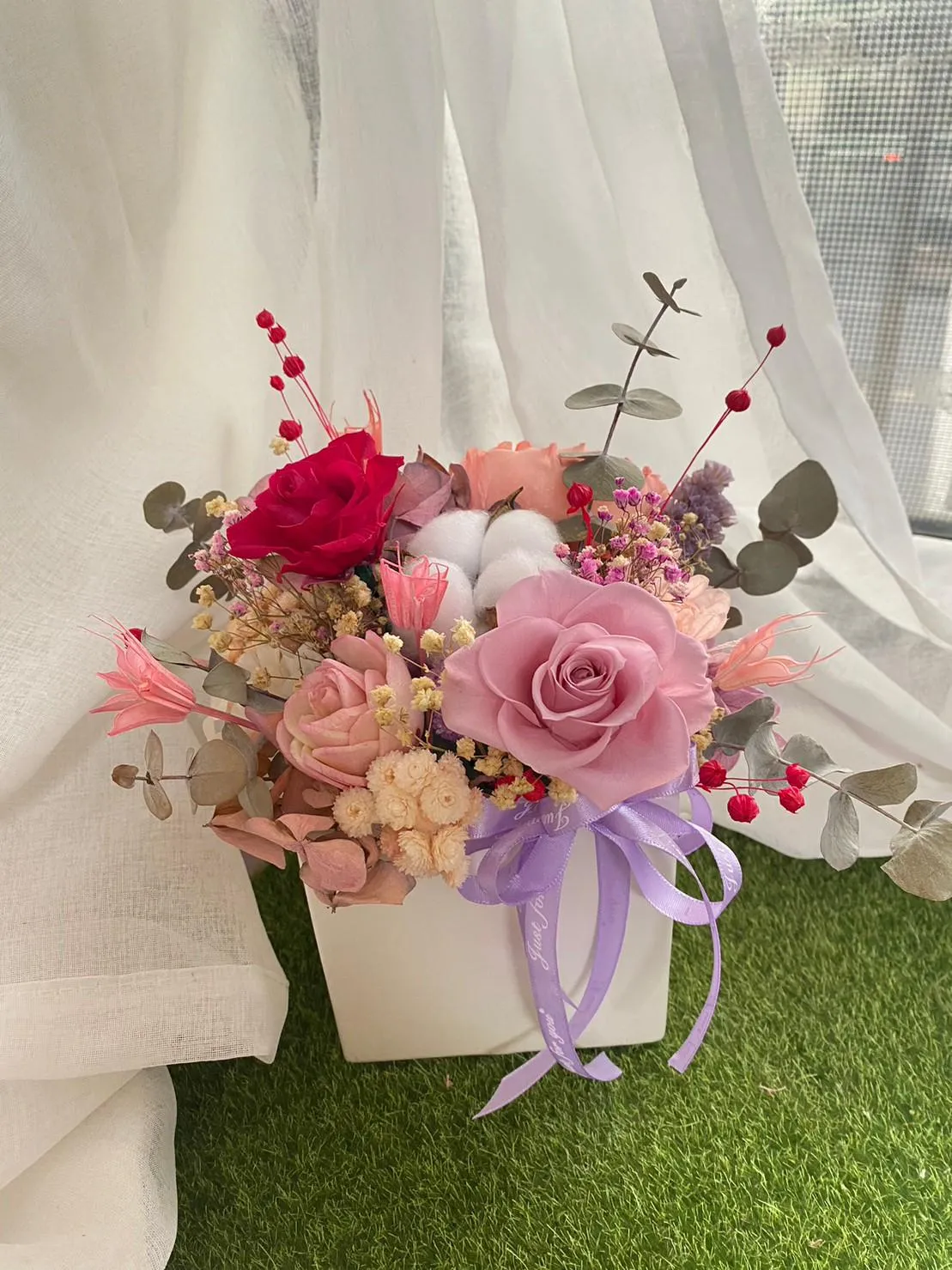 開幕盆花(方盆)