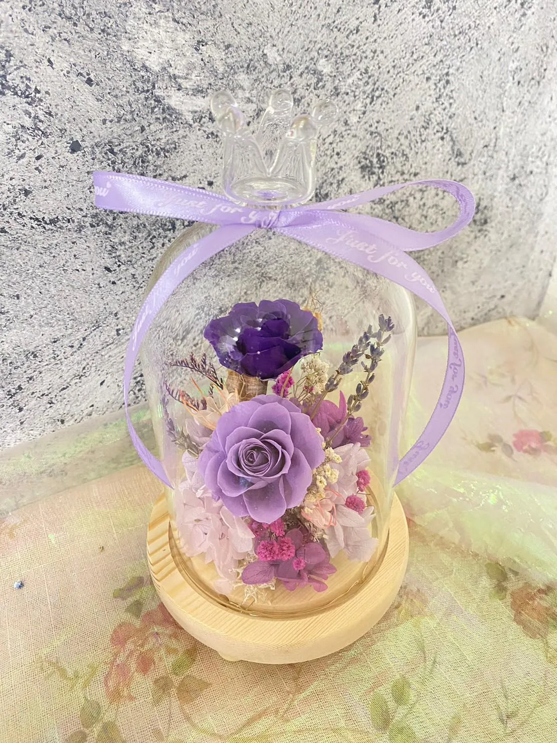 永生花玻璃罩(中)