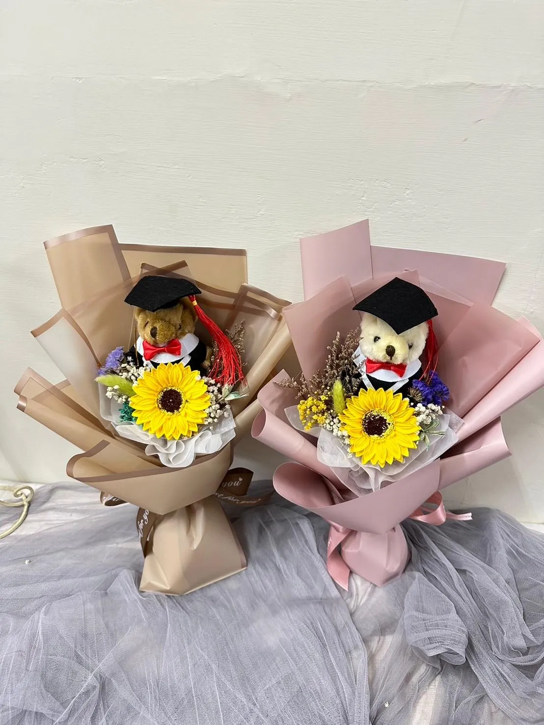 畢業小熊花束A款