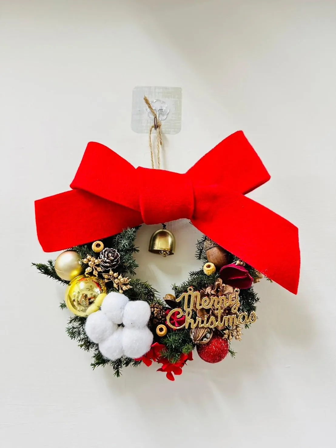 蝴蝶結聖誕花環