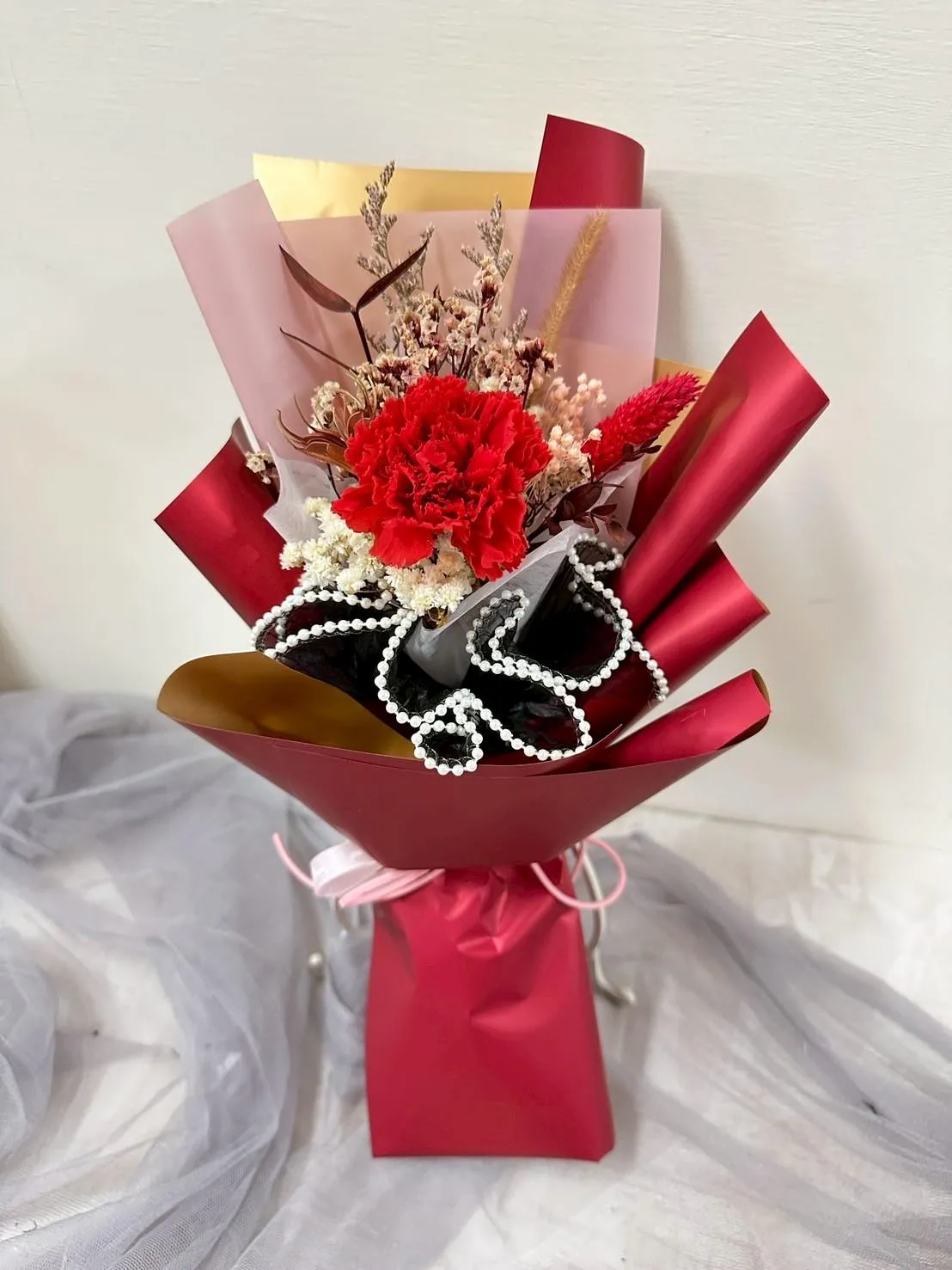 永生康乃馨花束