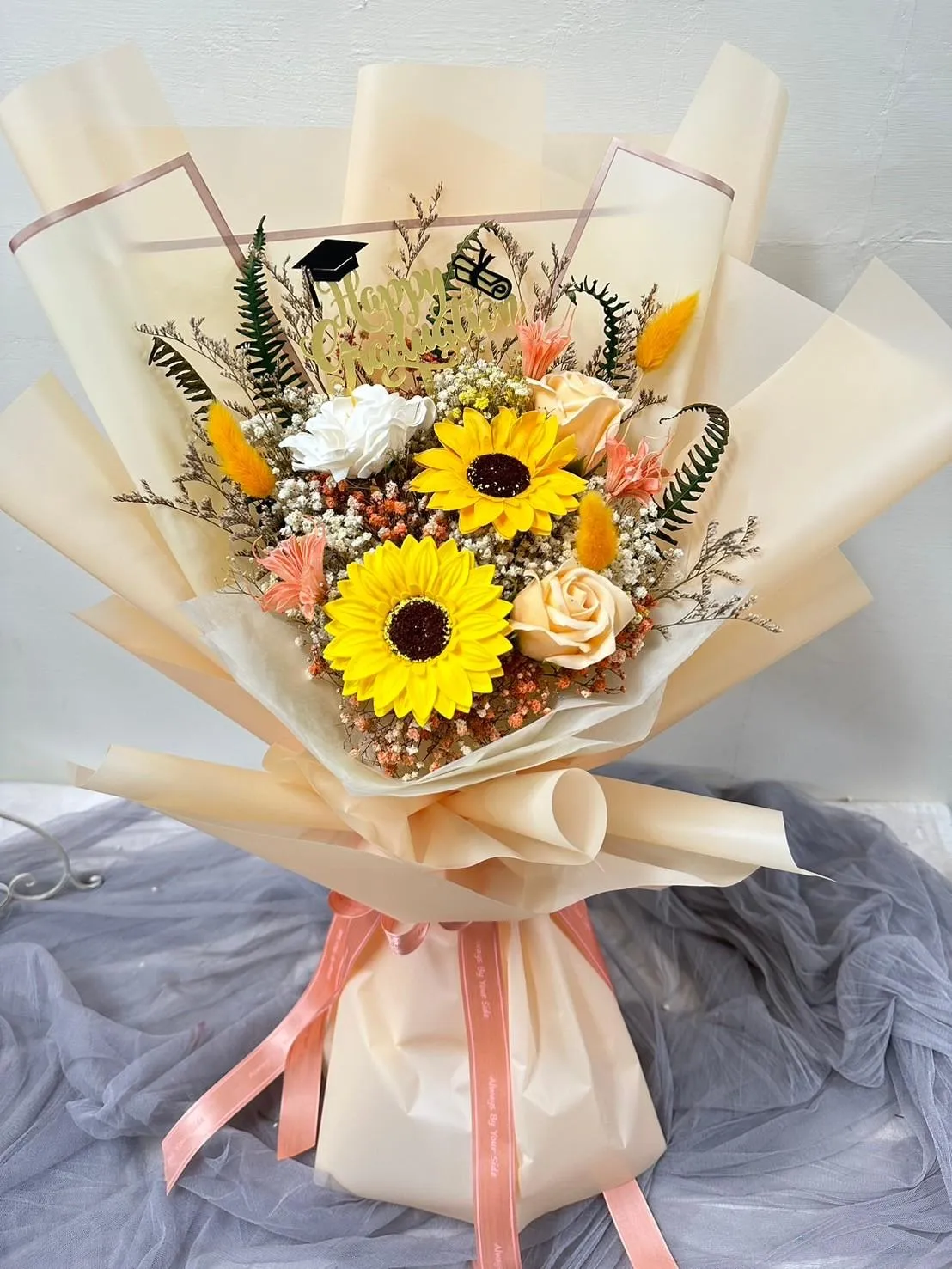 畢業花束(香皂花)