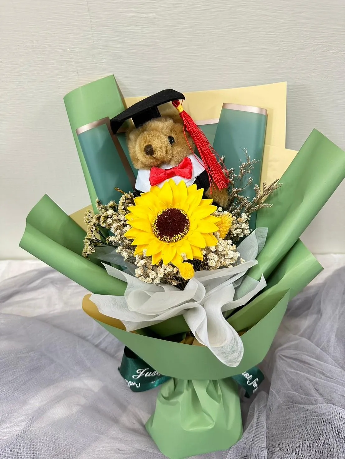 畢業小熊花束A款