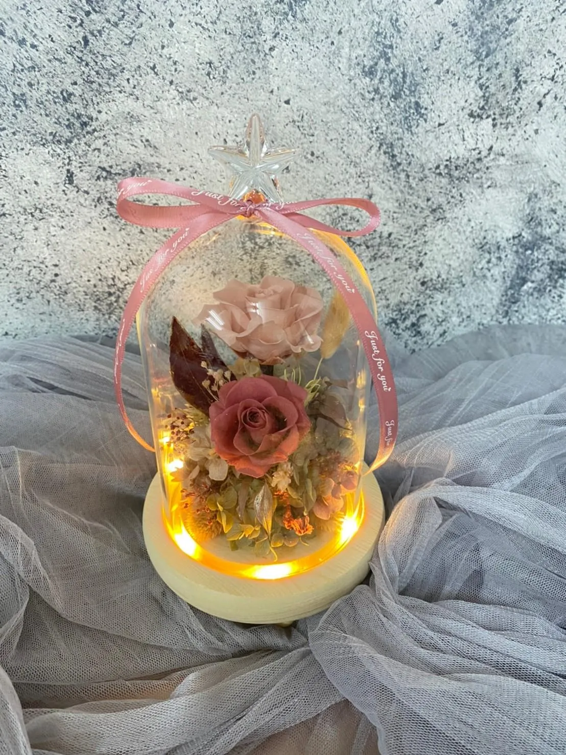 永生花玻璃罩(中)