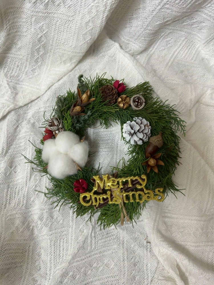 聖誕花環(中)乾燥款