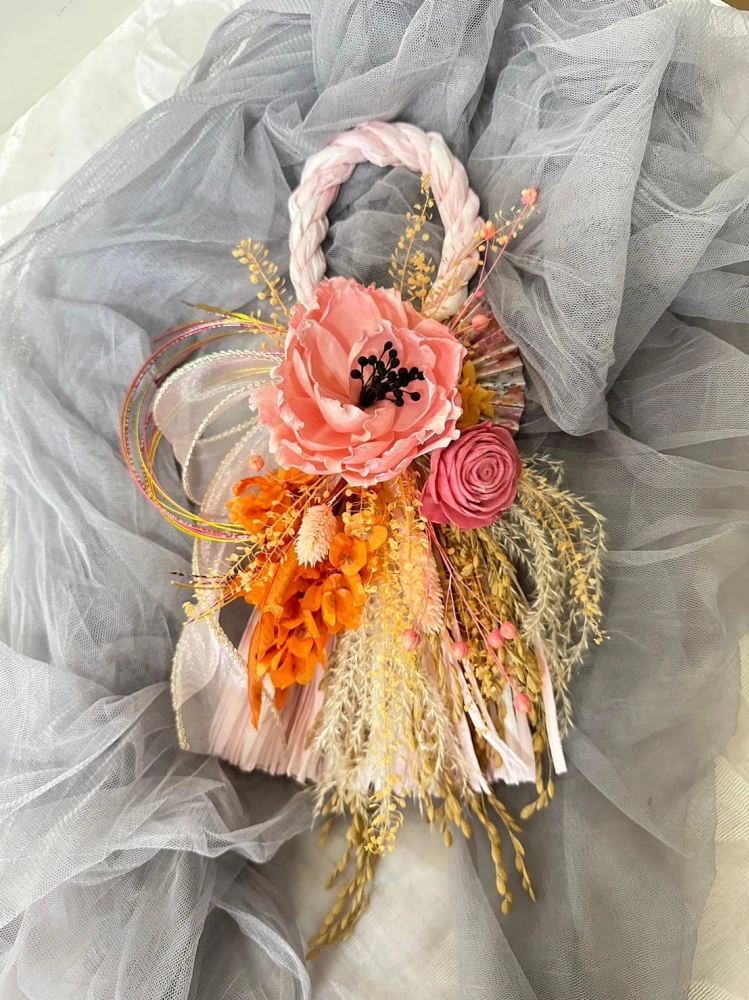 日式注連繩(乾燥花款)