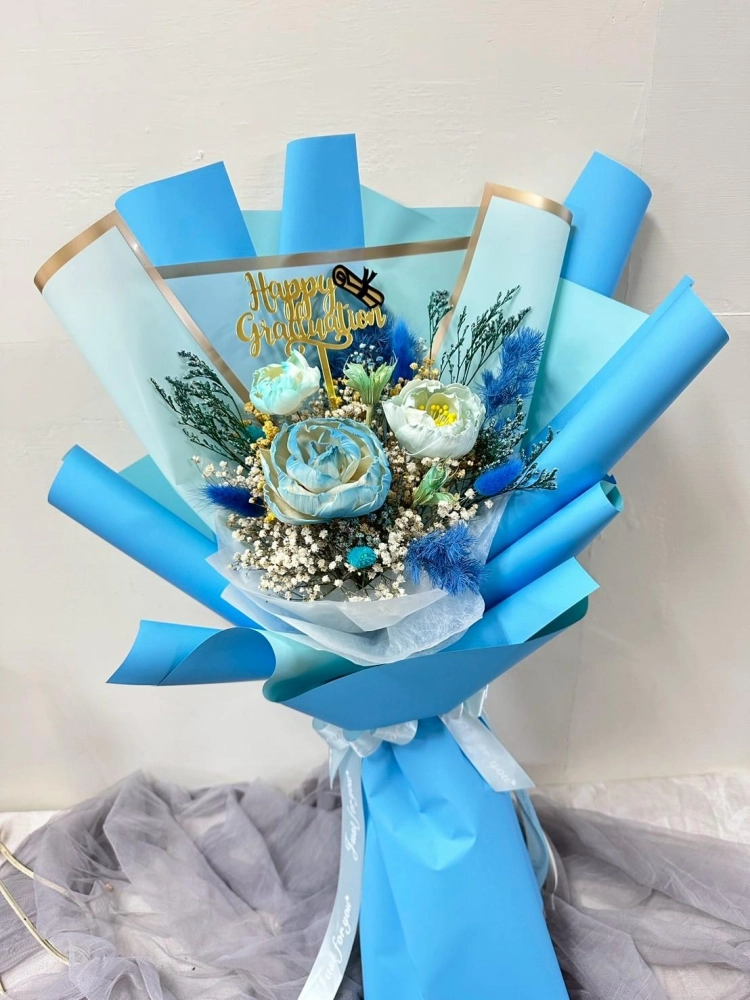 乾燥花束(含畢業插牌)