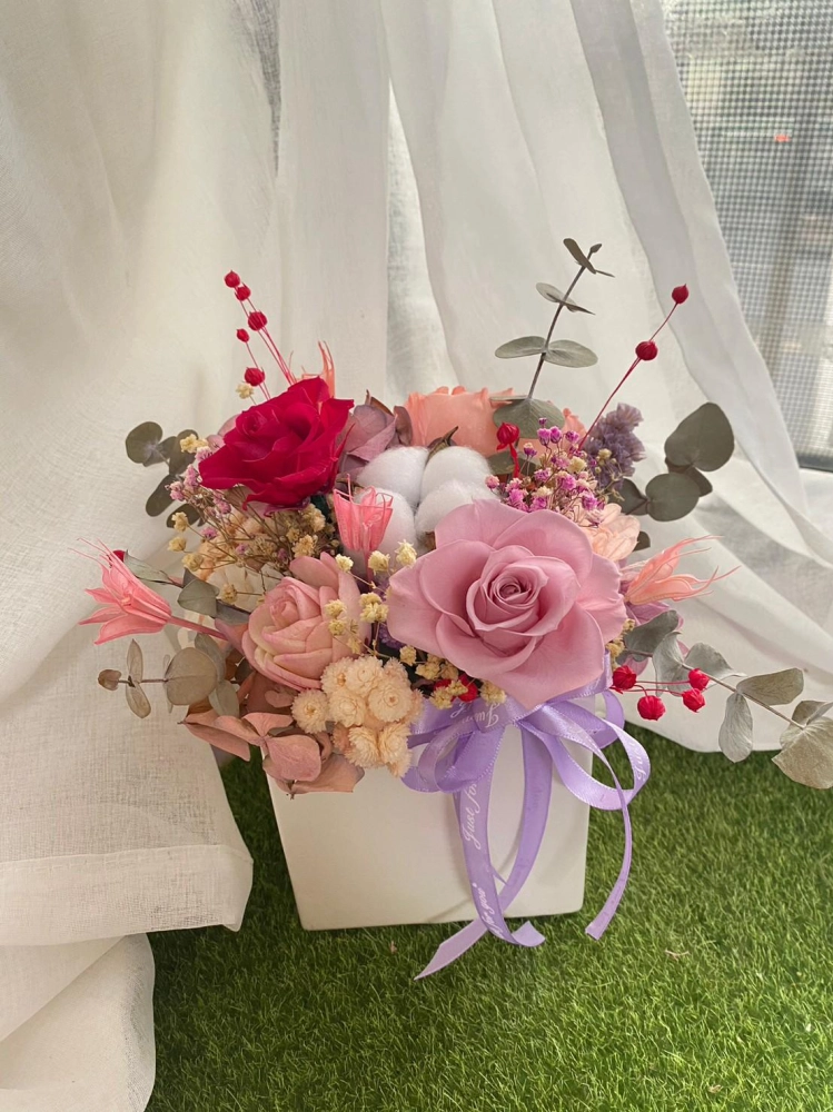 開幕盆花(方盆)