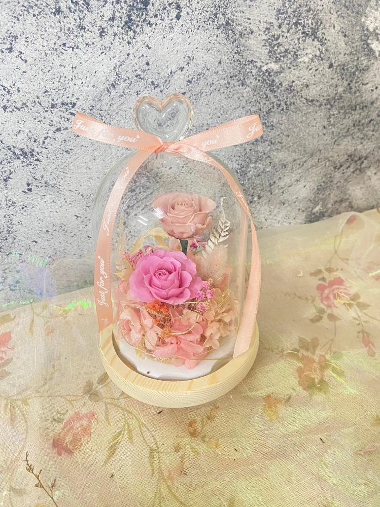 永生花玻璃罩(中)