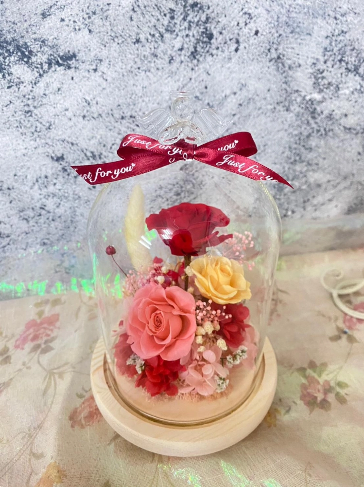 永生花玻璃罩(大)