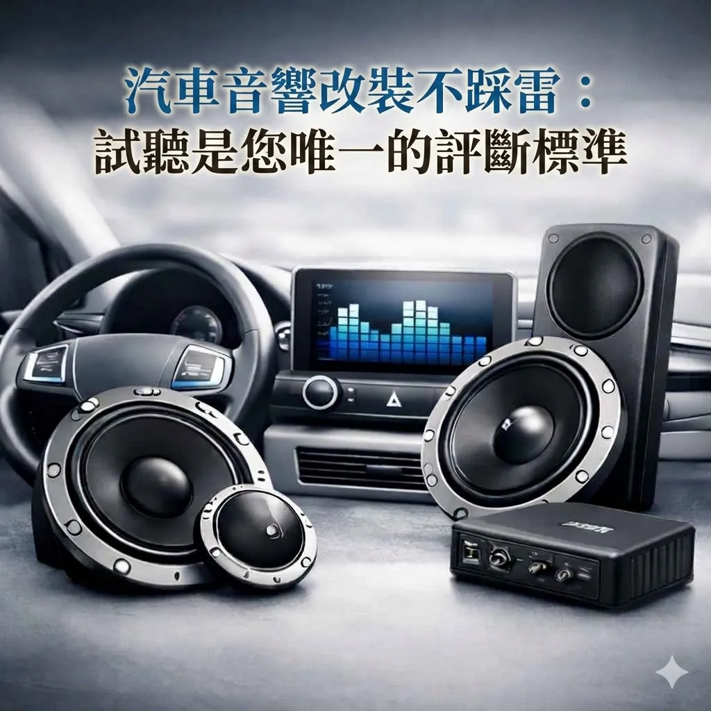 汽車音響改裝不踩雷：試聽是您唯一的評斷標準