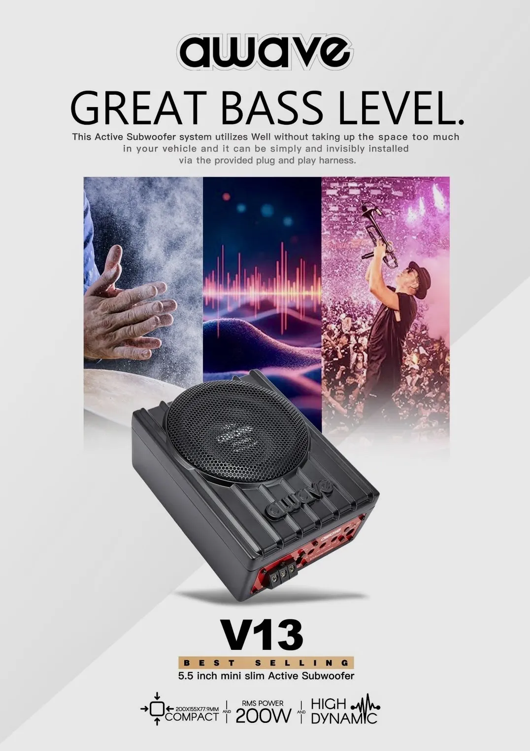 5.5吋 薄型超重低音
