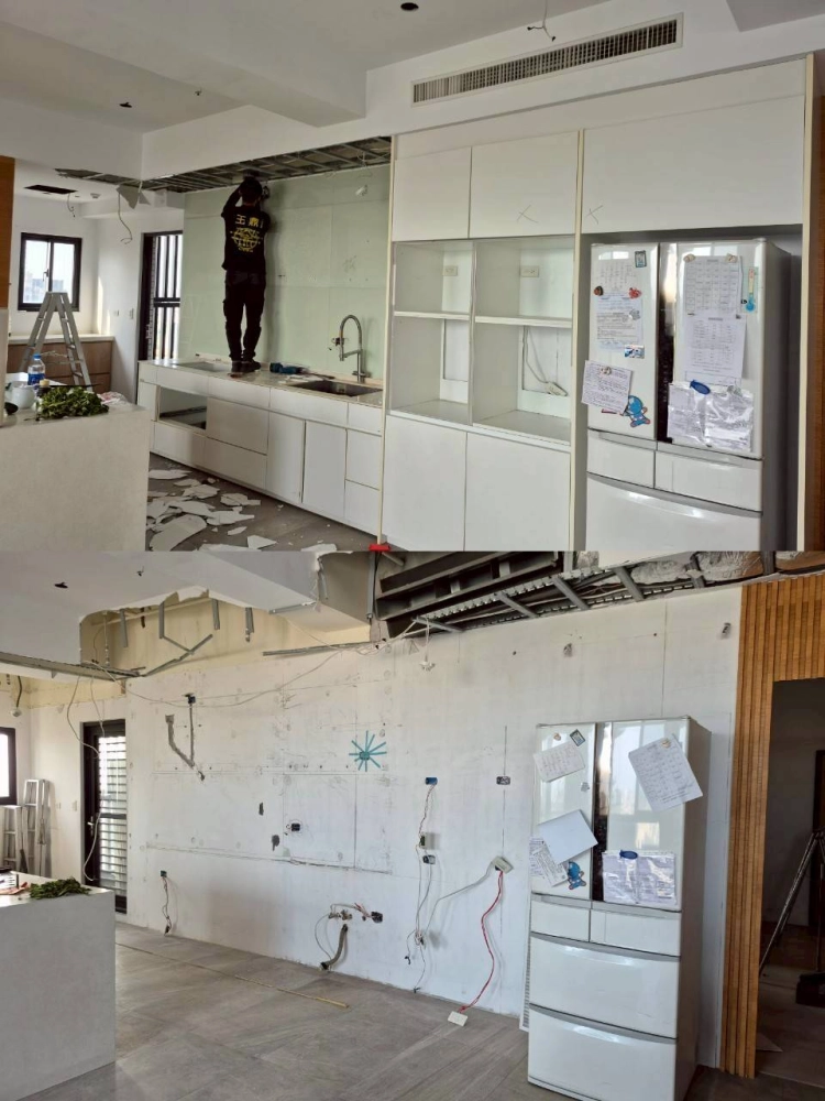 三發晶沙全屋大坪數拆除