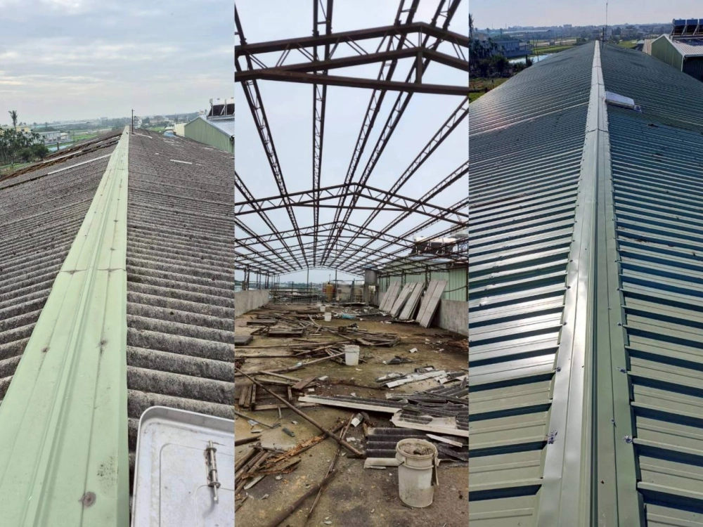 屏東食品工廠300坪石棉瓦拆除合法清運及新蓋｜高雄老屋改造｜三民區老屋改造