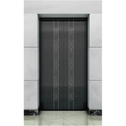  廳門｜黑鈦髮紋蝕刻不銹鋼