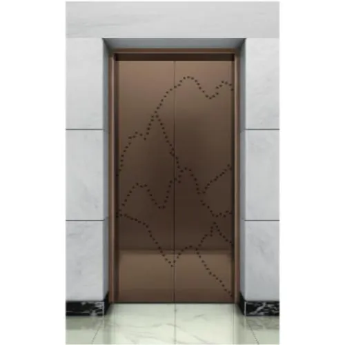  廳門｜古銅鏡面蝕刻不銹鋼
