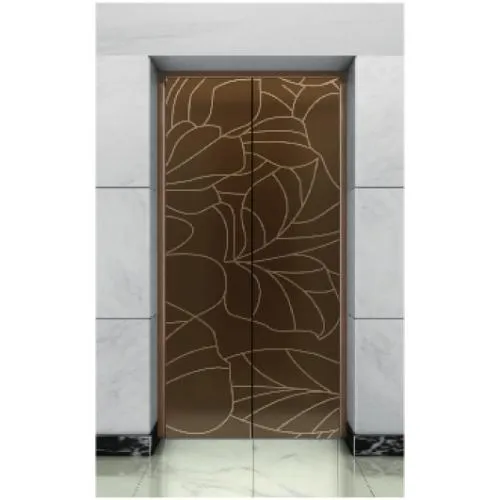  廳門｜古銅髮紋蝕刻不銹鋼